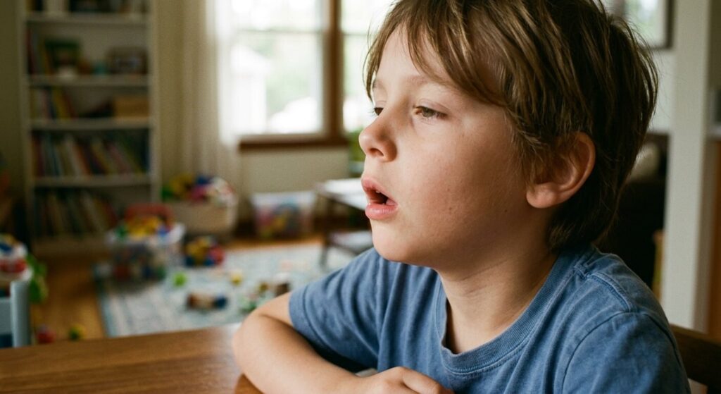 Mouth breathing boy